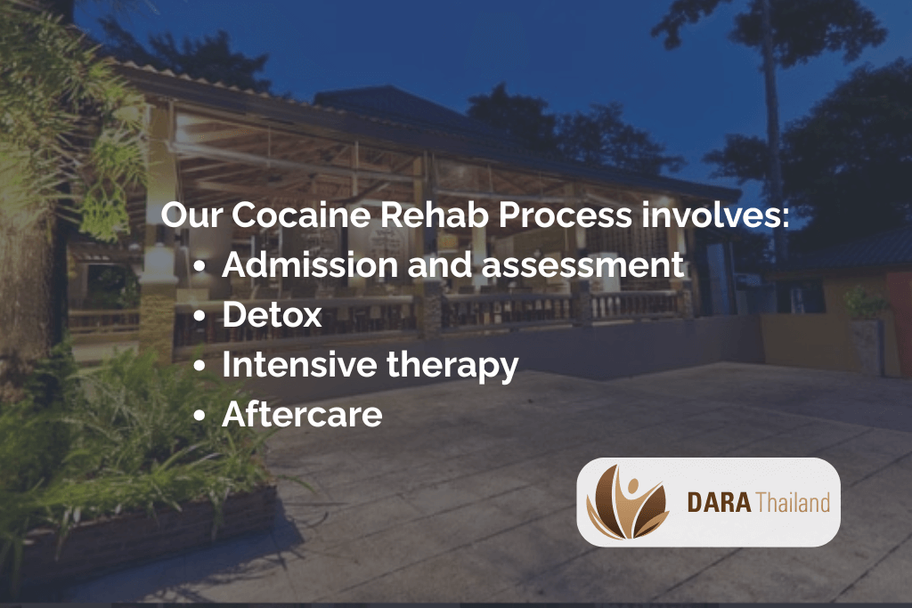 cocaine treatment process at dara rehab thailand