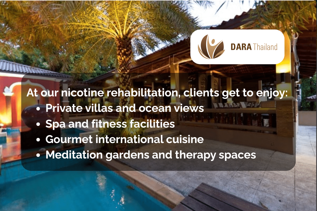 luxury facilities at dara nicotine rehab